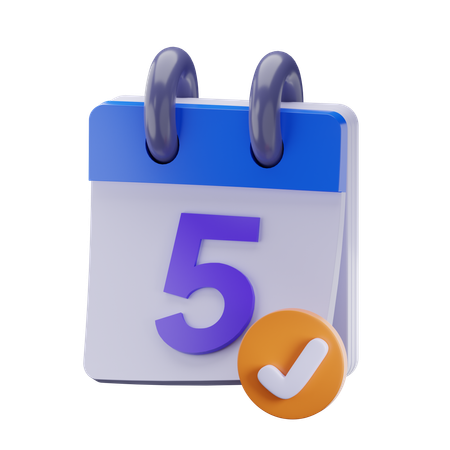 Calendario  3D Icon