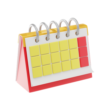 Calendário  3D Icon