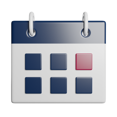 Calendário  3D Icon