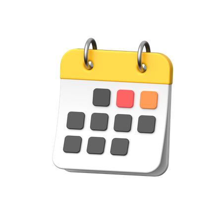Calendario  3D Icon