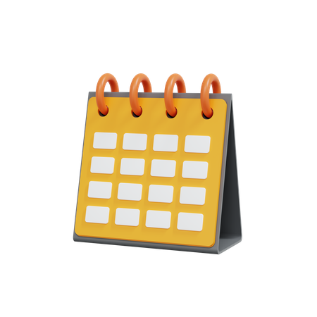 Calendario  3D Illustration