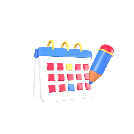 Calendario  3D Illustration