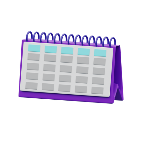 Calendario  3D Illustration