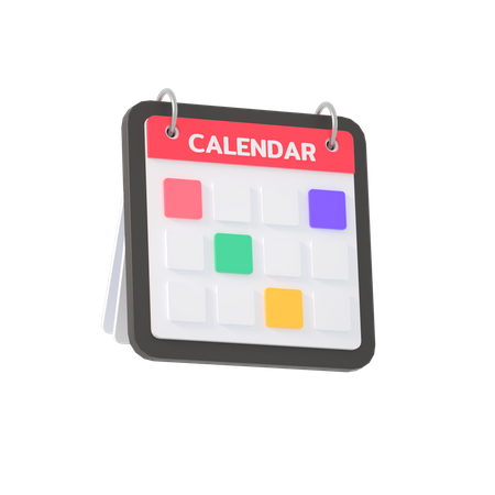 Calendario  3D Illustration