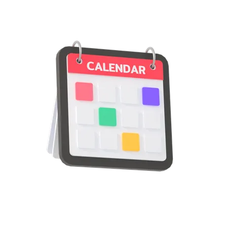 Calendario  3D Illustration