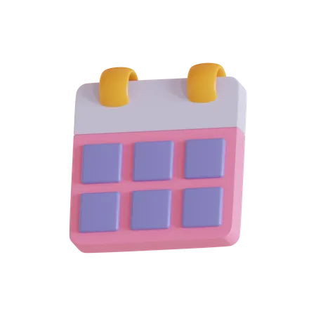 Calendario  3D Icon