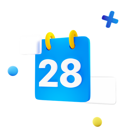 Calendario  3D Icon