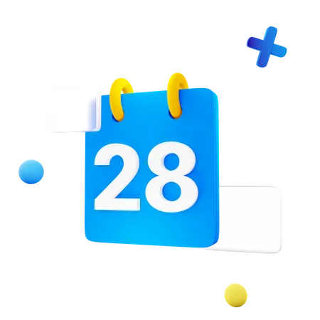 Calendario  3D Icon