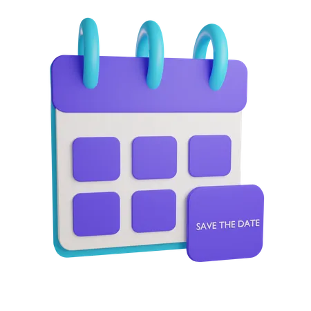 Calendario  3D Illustration