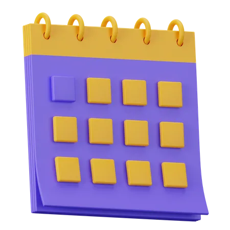 Calendário  3D Icon