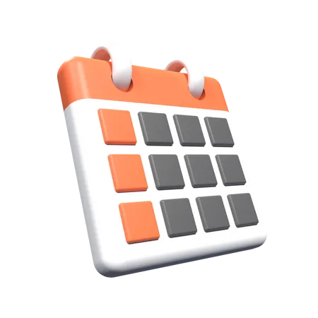 Calendário  3D Icon