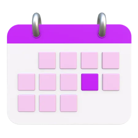 Calendario  3D Icon