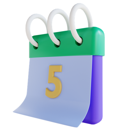 Calendario  3D Icon