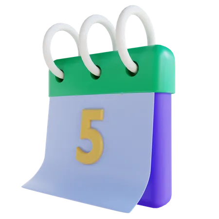 Calendario  3D Icon