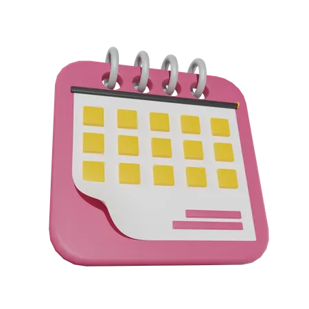 Calendário  3D Icon