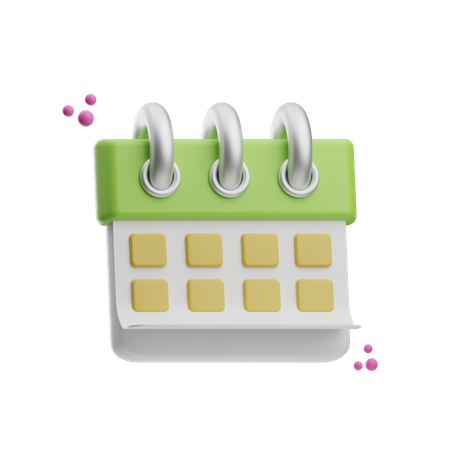 Calendário  3D Icon