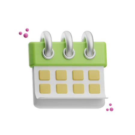 Calendário  3D Icon