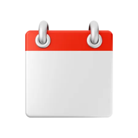 Calendario  3D Icon