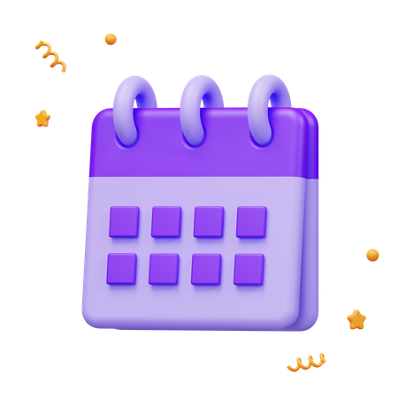 Calendário  3D Icon