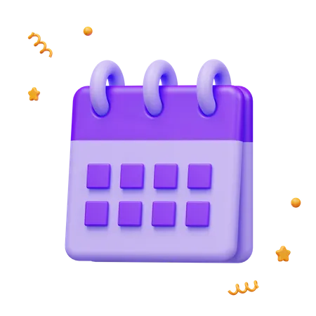 Calendario  3D Icon