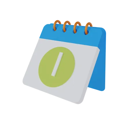 Calendario  3D Icon