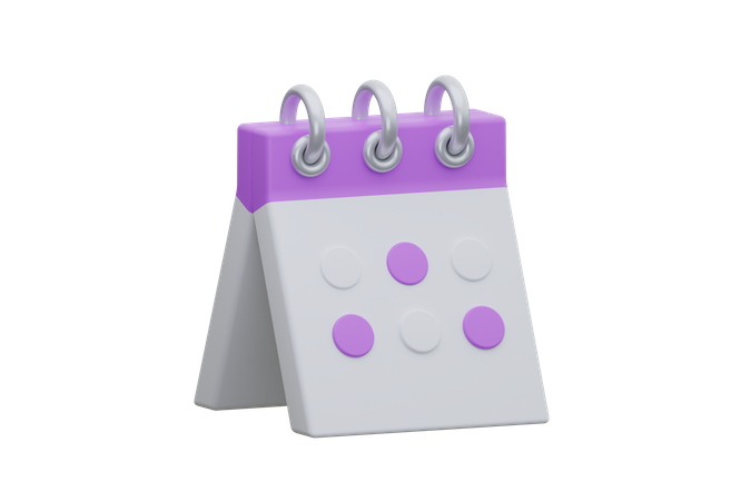 Calendario  3D Icon