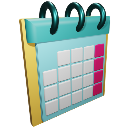 Calendário  3D Icon