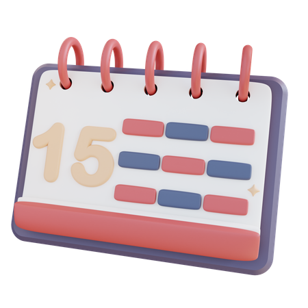 Calendário  3D Icon