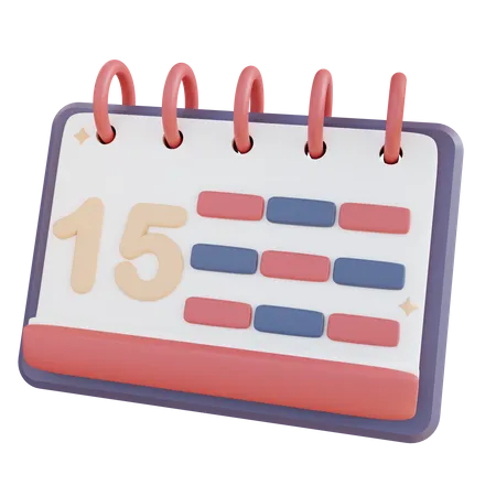 Calendário  3D Icon