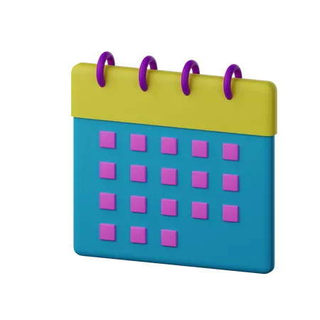 Calendário  3D Icon