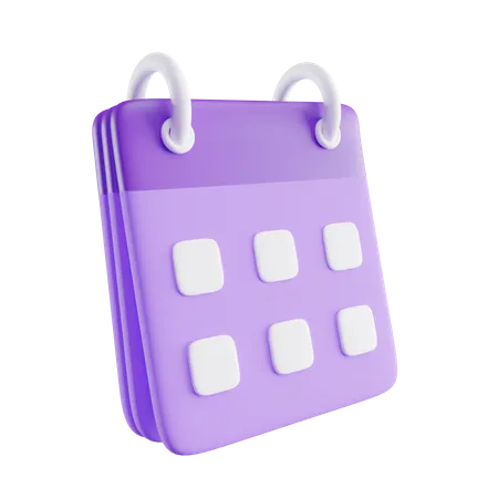 Calendário  3D Icon