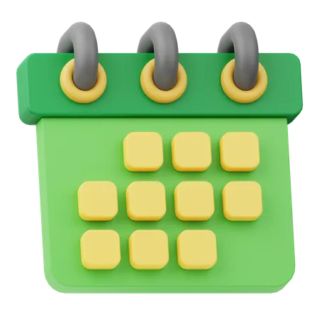 Calendário  3D Icon