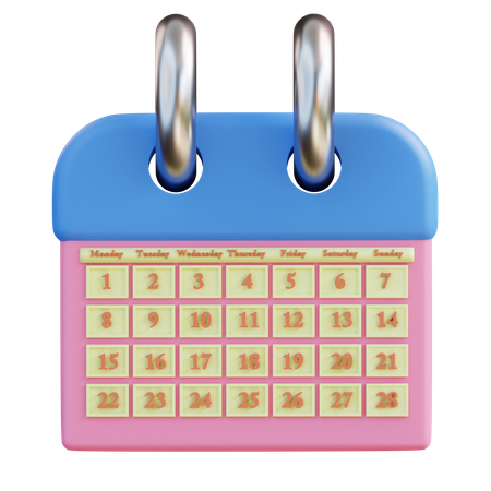 Calendário  3D Icon