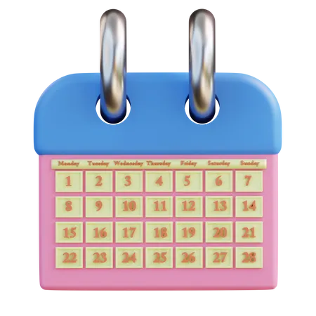 Calendário  3D Icon