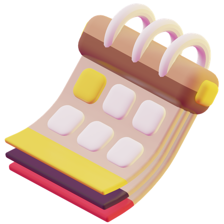 Calendario  3D Icon