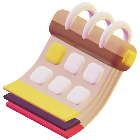 Calendario  3D Icon