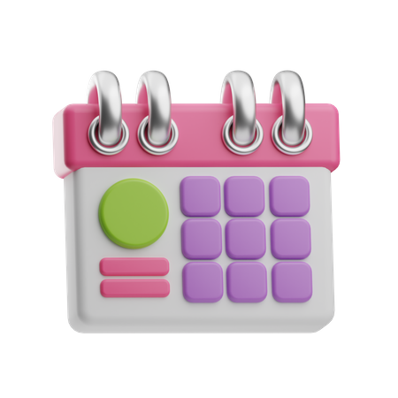 Calendário  3D Icon