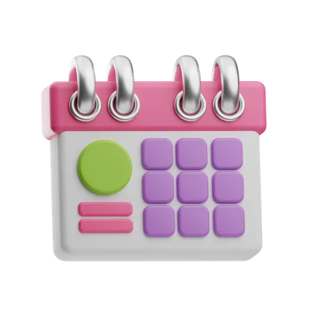 Calendário  3D Icon