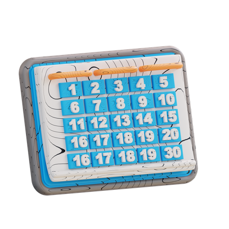 Calendario  3D Icon