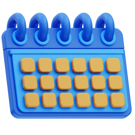 Calendário  3D Icon