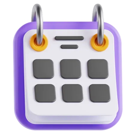 Calendário  3D Icon