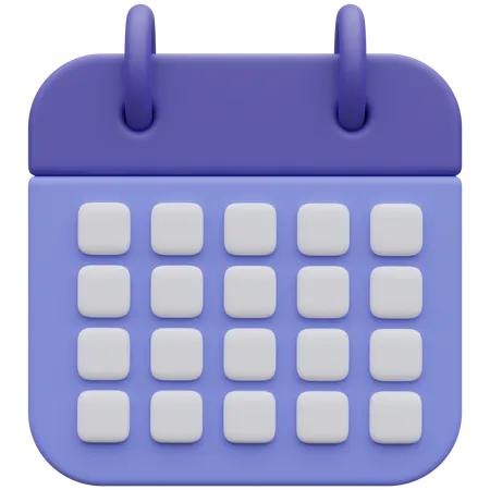 Calendario  3D Icon