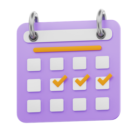 Calendário  3D Icon