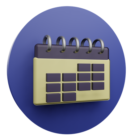 Calendario  3D Icon