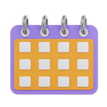 Calendario  3D Icon