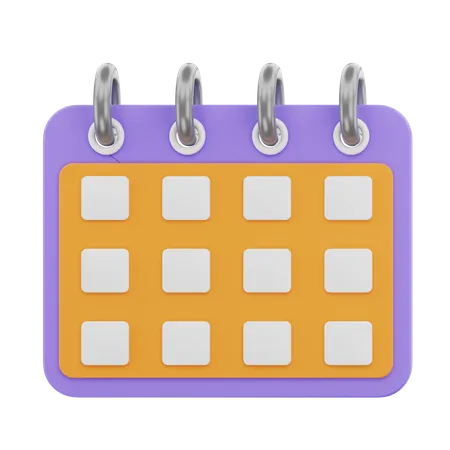 Calendario  3D Icon