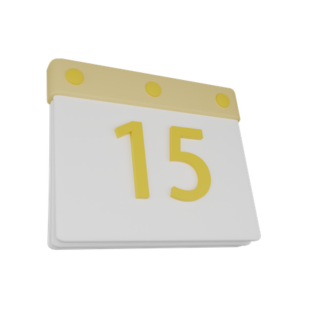 Calendário  3D Icon