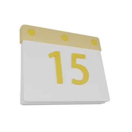 Calendário  3D Icon