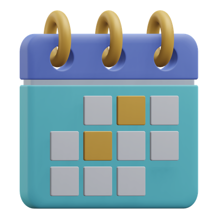 Calendário  3D Icon