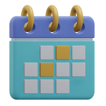 Calendário  3D Icon